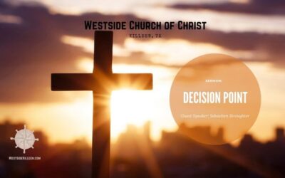 Blog post graphic with sermon title - Decision Point
