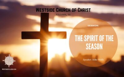 Graphic with the sermon title